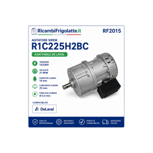 RF2015 SIREM R1C225H2BC 1x230V 21 RPM De Laval
