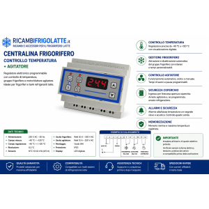 RF2425 Centralina Frigorifero Latte Temperatura e Agitatore