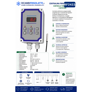 RF2422 Centralina Frigorifero Latte IP65 con Agitatore