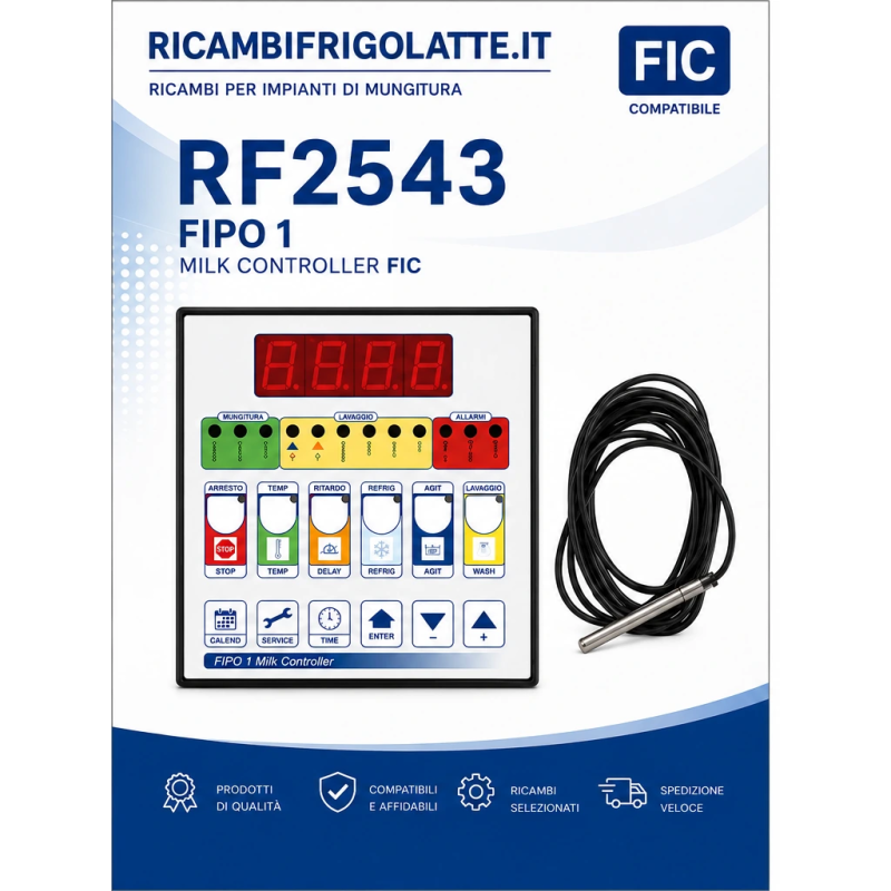 RF2543 FIPO 1 Milk Controller FIC per Tank Latte
