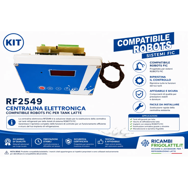 Meta title: RF2549 centralina FIC compatibile ROBOTS per tank latte  Meta description: