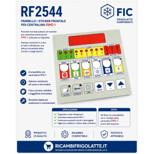 RF2544 pannello FIPO 1 centralina FIC tank latte
