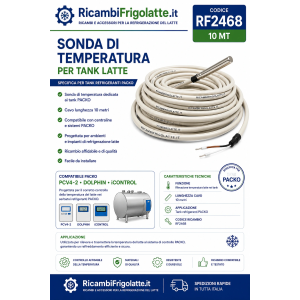 RF2468 Sonda temperatura 10 m PACKO Dolphin PCV4-2