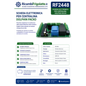 RF2448 Scheda elettronica Dolphin Packo | RicambiFrigolatte