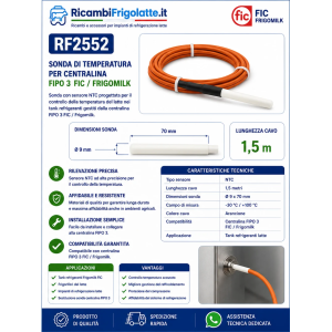 RF2552 sonda FIPO 3 FIC Frigomilk 1,5 m tank latte