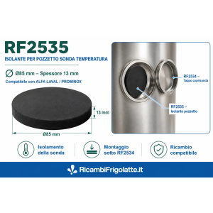 RF2535 Isolante pozzetto sonda Ø85×13 mm