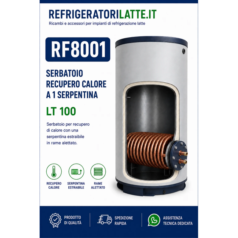 RF8001 Serbatoio recupero calore 100 litri