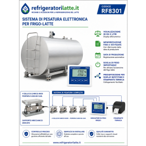 RF8301 Sistema pesatura elettronica frigo latte | RicambiFrigolatte.it
