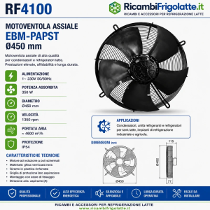 Motoventola EBM-Papst Ø450 350W 230V RF4100
