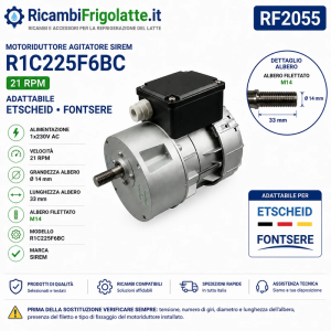 RF2055 SIREM R1C225F6BC 21 RPM M14 Etscheid Fontsere
