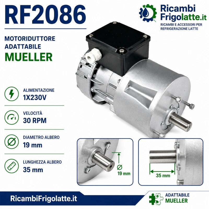 RF2086 Agitatore SIREM 30 RPM adattabile MUELLER | RicambiFrigolatte
