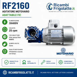 RF2160 Motovario NMRV 25 RPM 3x400V adattabile FIC