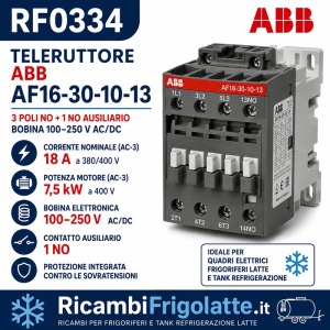 RF0334 Teleruttore ABB AF16-30-10-13 18A | Ricambi Frigolatte