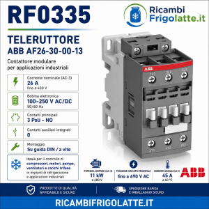 RF0335 Teleruttore ABB AF26-30-00-13 26A | Ricambi Frigolatte