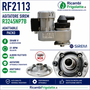 RF2113 Motoriduttore SIREM Packo 400V 21 RPM