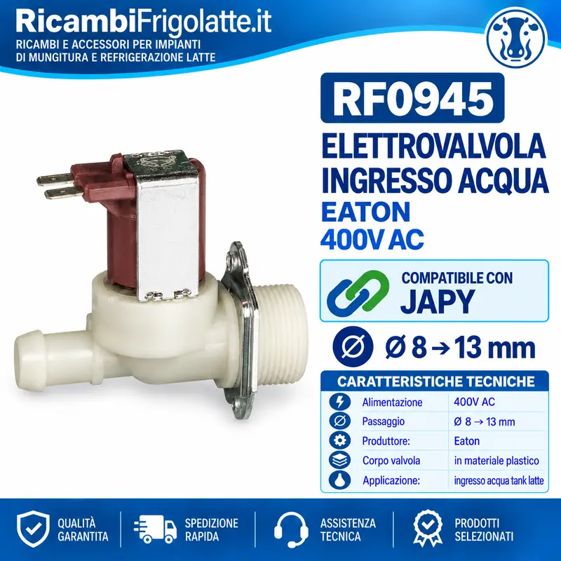 RF0945 Elettrovalvola 400V compatibile Japy | RicambiFrigolatte
