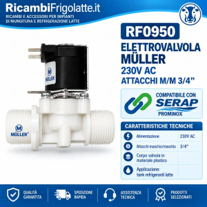 Elettrovalvola Müller 230V 3/4” M/M – RF0950