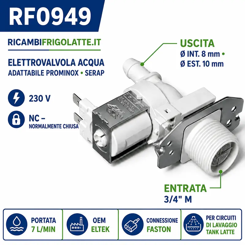 RF0949 Elettrovalvola 230V Prominox Serap