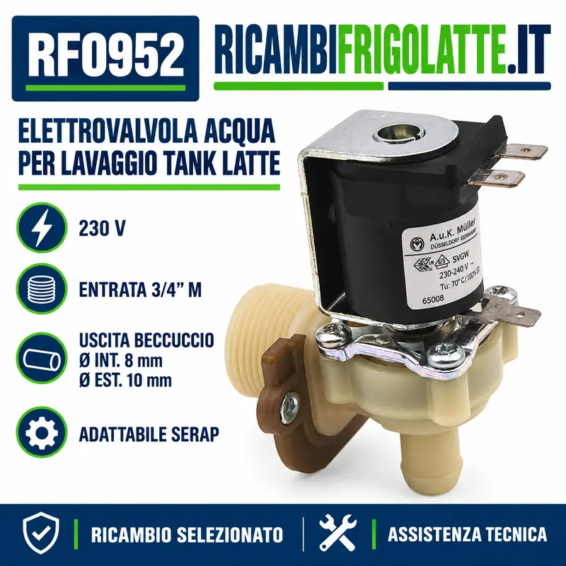 RF0952 Elettrovalvola Müller 230V Serap
