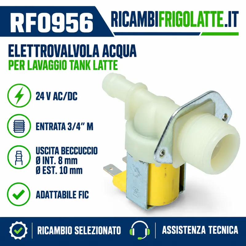 RF0956 Elettrovalvola 24V AC/DC per FIC