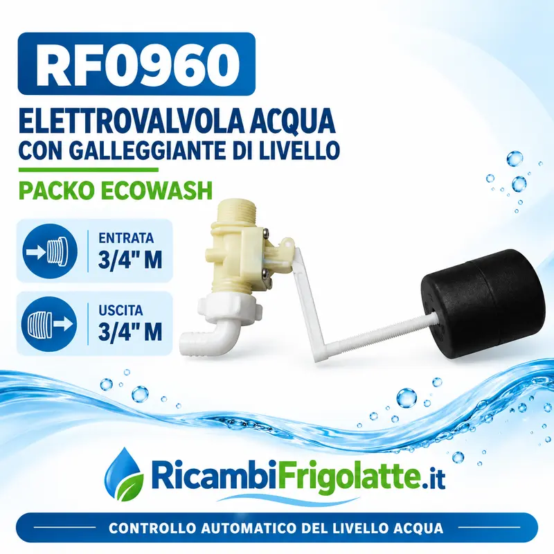 RF0960 Elettrovalvola con galleggiante Packo Ecowash