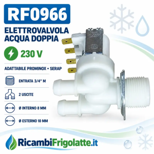 RF0966 Elettrovalvola doppia 230V Prominox Serap