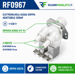 RF0967 Elettrovalvola doppia 230V Serap