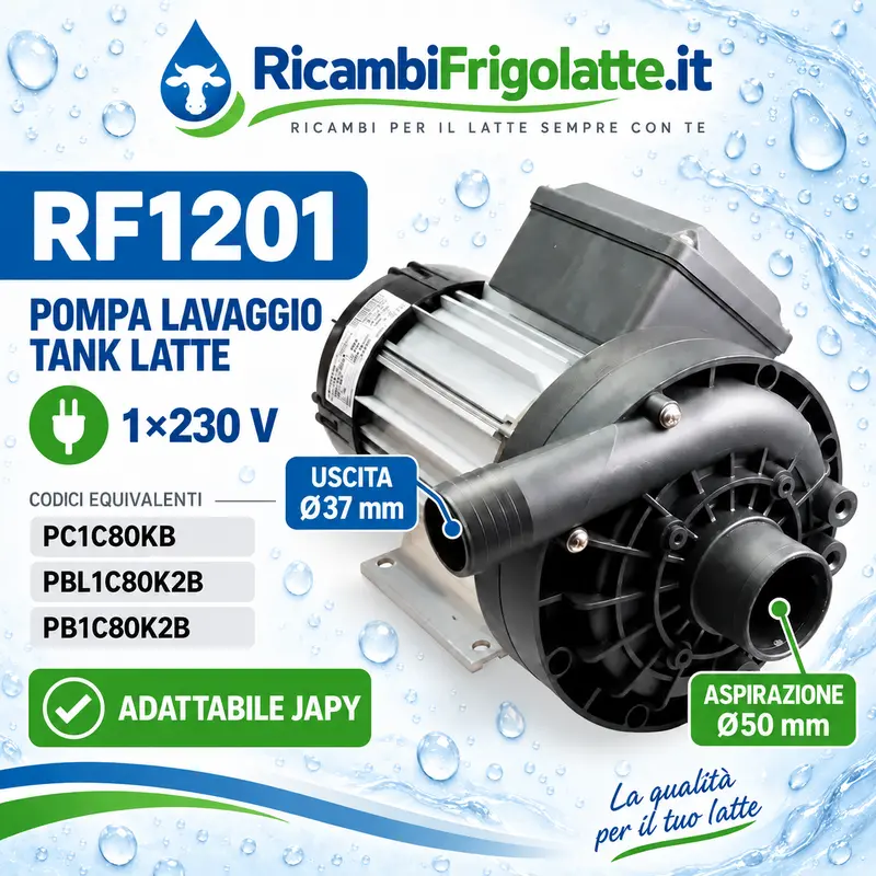 RF1201 Pompa SIREM PB1C80K2B 230V per Japy