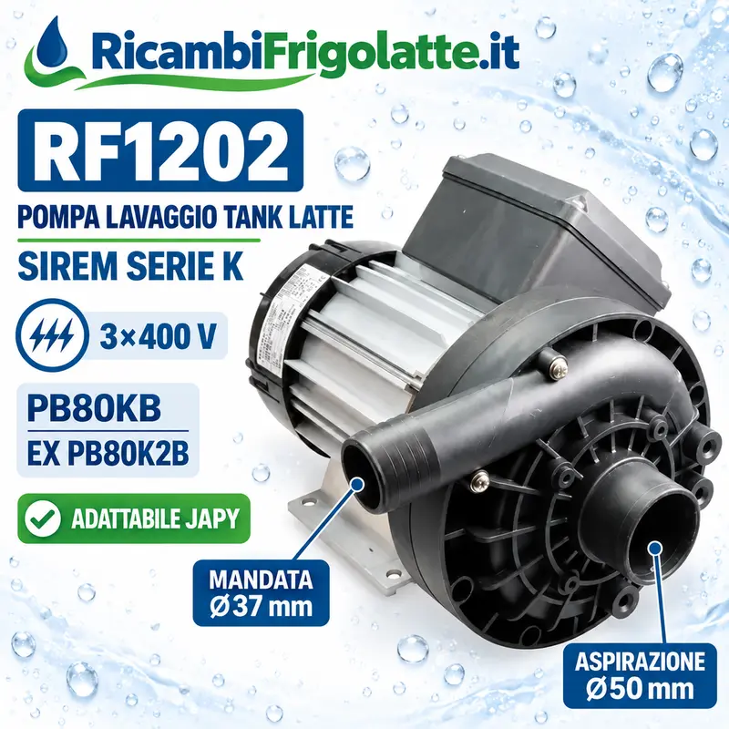 RF1202 Pompa SIREM PB80K2B 400V per Japy