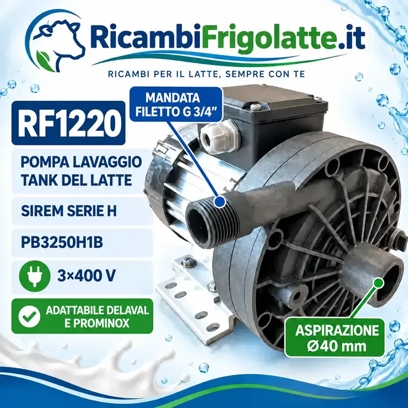 RF1220 Pompa SIREM PB3250H1B 3×400V Serie H
