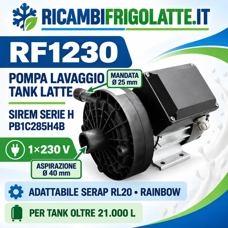 RF1230 Pompa SIREM PB1C285H4B SERAP RL20 Rainbow