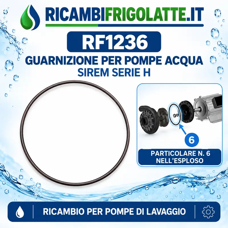 RF1236 Guarnizione pompa SIREM Serie H | O-ring