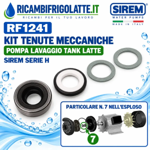 RF1241 Kit tenute pompa lavaggio SIREM Serie H