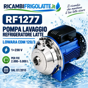RF1277 Pompa LOWARA CDM 120/3 per tank FIC 2000–5000 L