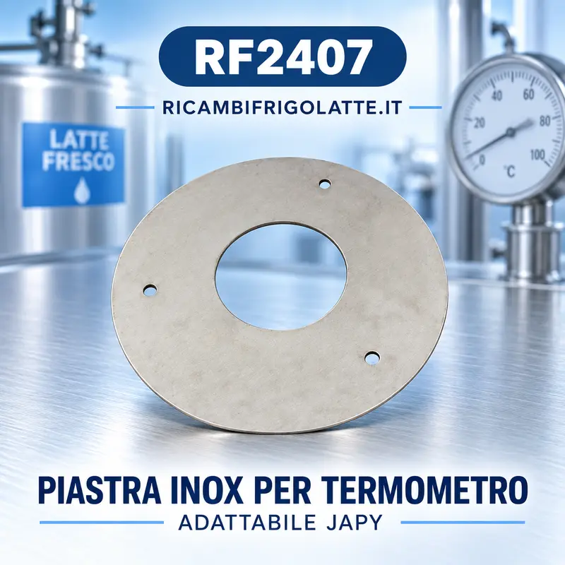 RF2407 Piastra inox termometro tank latte Japy