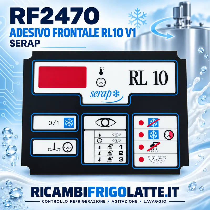 RF2470 Adesivo frontale centralina Serap RL10 V1