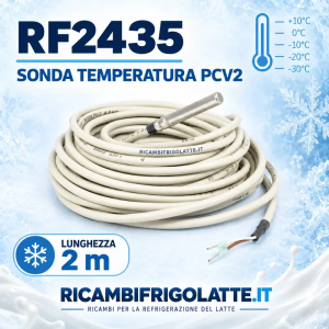 RF2435 Sonda temperatura PCV2 2 m per tank latte