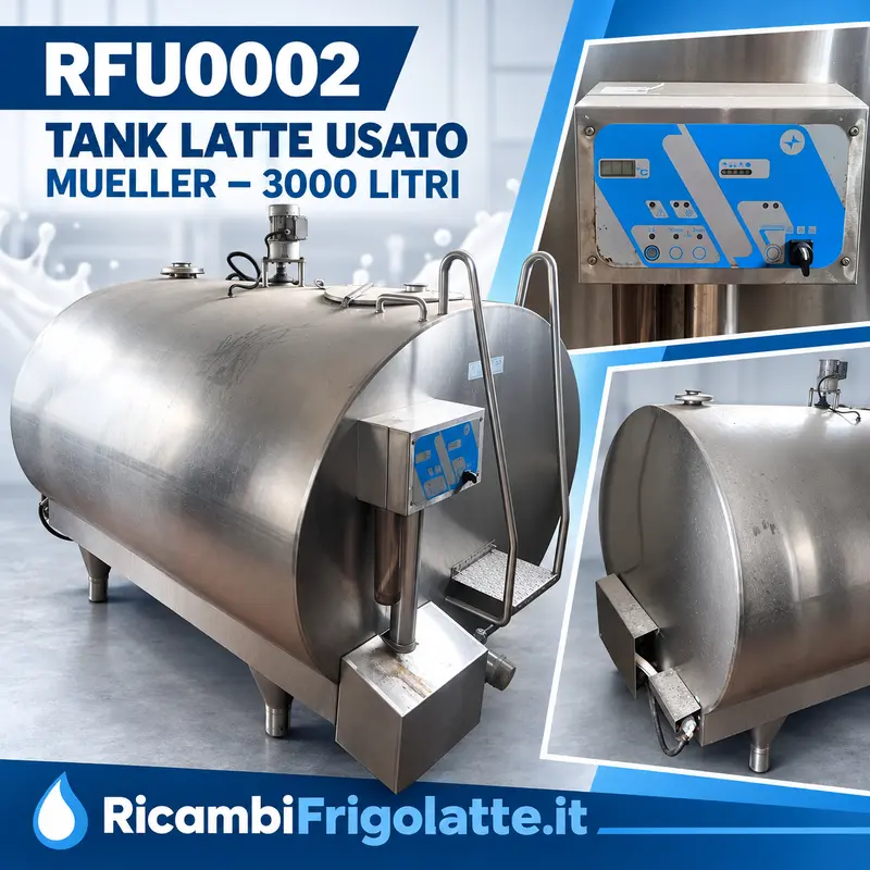 RFU0002 Tank latte usato Mueller Serie O 3000 litri