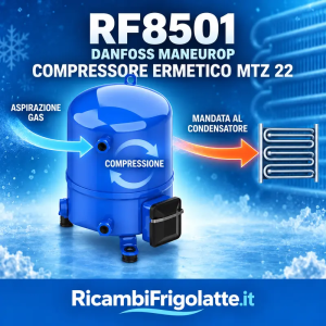 Compressore Danfoss Maneurop MTZ 22 per tank latte | RF8501