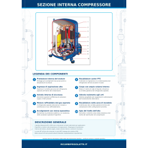 Sezione interna compressori Danfoss Maneurop MT e MTZ
