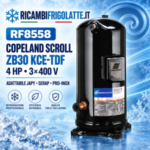 Compressore Scroll Copeland ZB30 KCE‑TDF 4 HP 400 V | RF8558