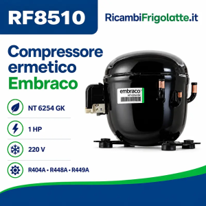 Compressore Embraco NT 6224 GK 1 HP 230 V | RF8510
