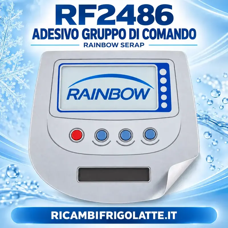 Adesivo frontale Rainbow SERAP per tank latte | RF2486