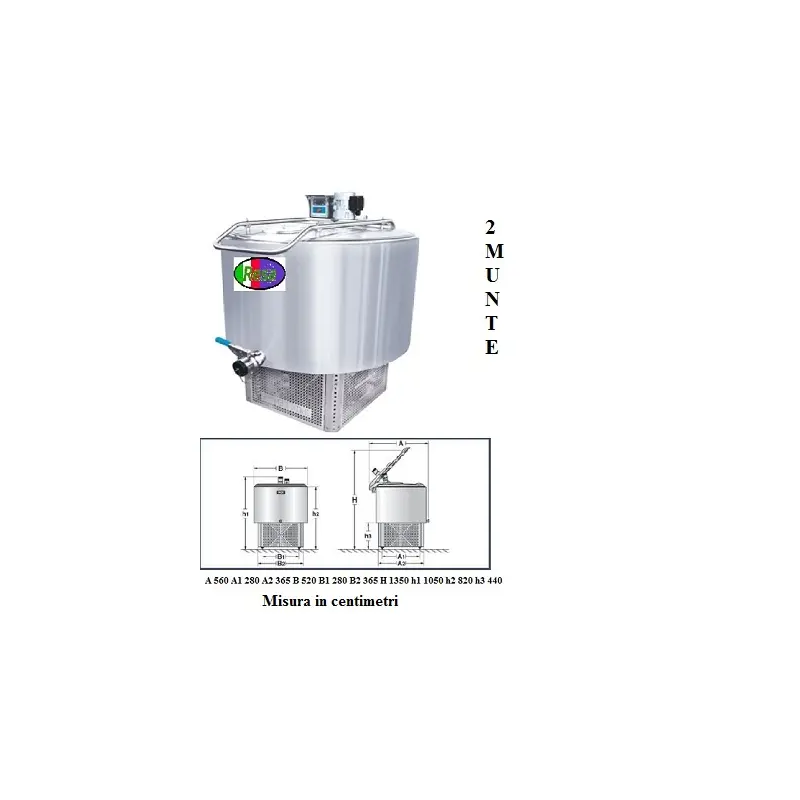 Tank refrigerante latte 100 litri | Frigolatte