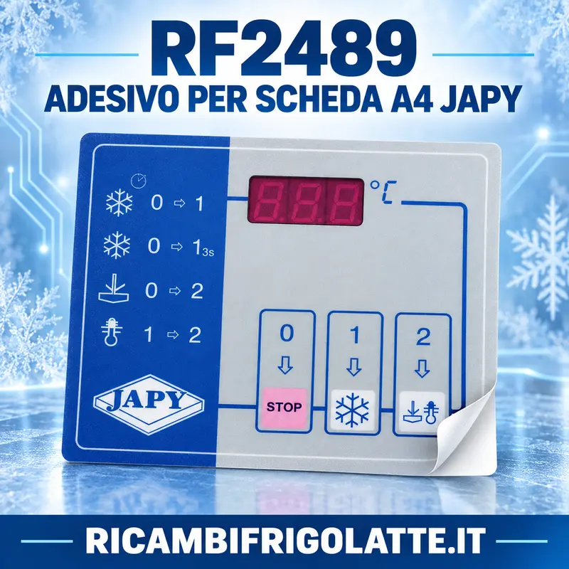 Adesivo frontale scheda A4 JAPY tank latte | RF2489
