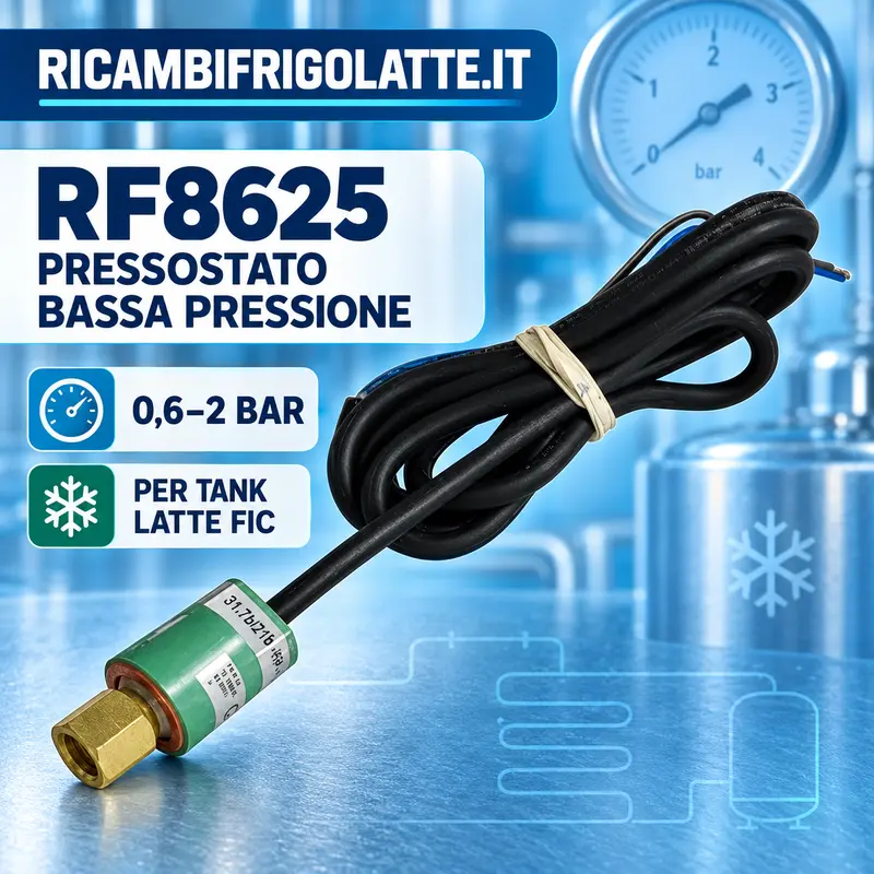 RF8625 Pressostato bassa pressione tank latte FIC
