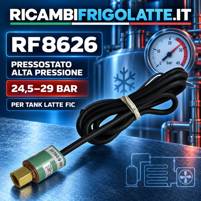 RF8626 Pressostato alta pressione tank latte FIC