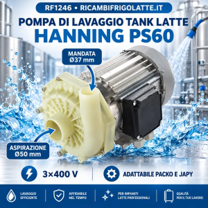 Pompa lavaggio Hanning PS60 3×400V per tank Packo e Japy – RF1246