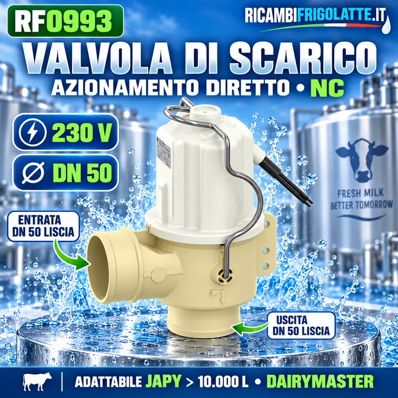 Valvola scarico A.U.K. Müller 230 V DN50 | RF0993
