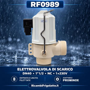 Elettrovalvola di scarico DN40 230V NC per Prominox – RF0989